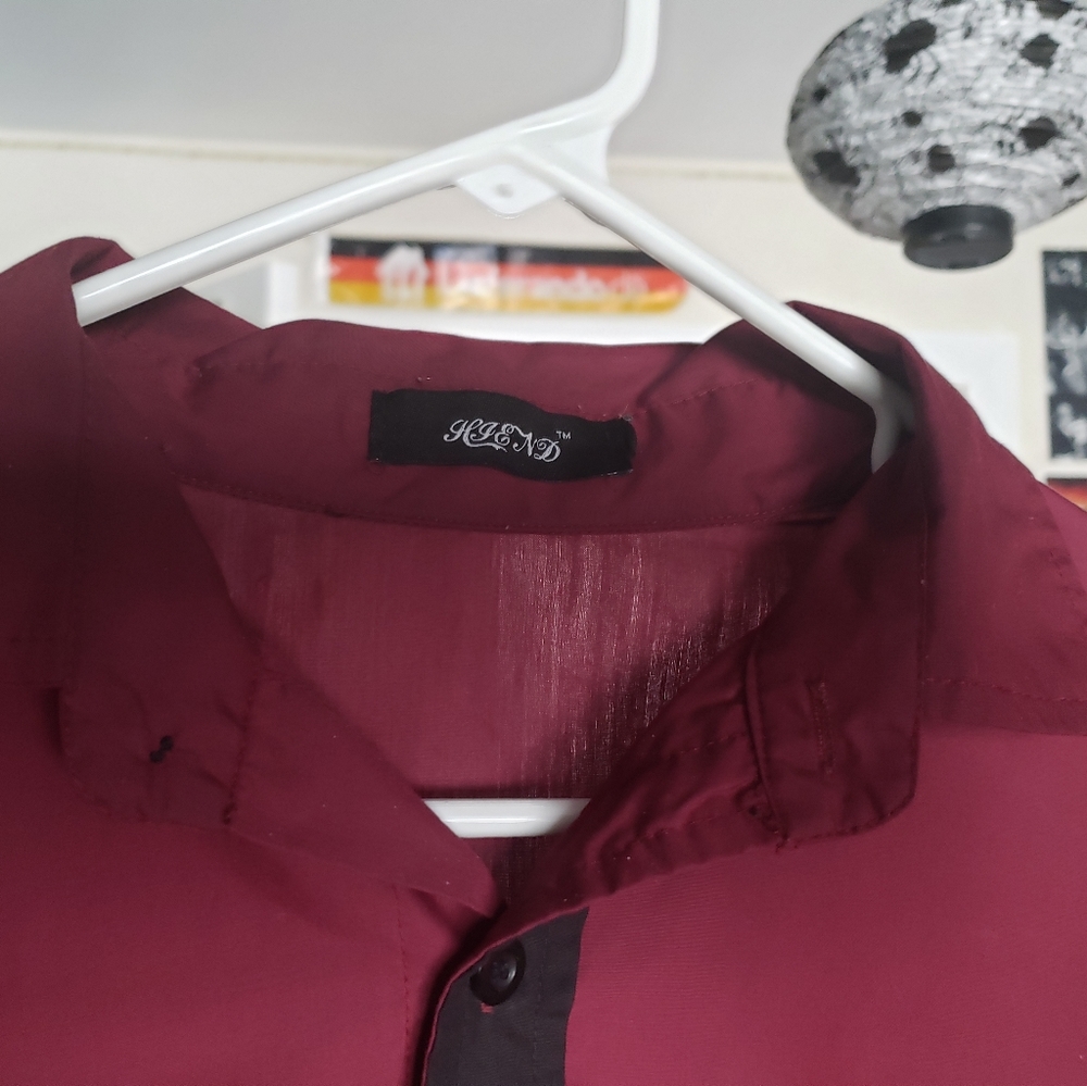 Maroon button down - Picture 2 of 5